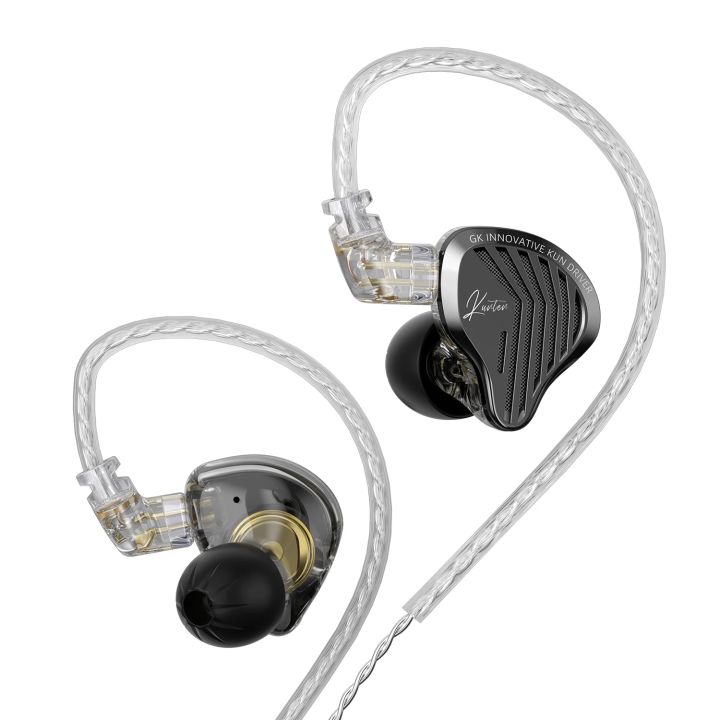 GK KUNTEN Metal Earphone HiFi In-Ear Earbuds 2pin 3.5mm Removable Cable With Microphone Type-c For Music Game KZ