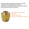 Adaptor Canister Gas Convertor 1"-20 UNF Adapter Lindal Valve Canister to 7/16"-28UNF Propane Tank Welding Torch MAPP Gas Cans. 