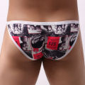 2pcs/1pcs   Men Underwear Breathable Printed Briefs Male Underpants Cuecas Calzoncillos Bulge Pouch Briefs. 
