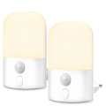 1/2/4 Pack Plug-in LED Night Light with Motion Sensor, Adjustable Brightness, Smart Night Lights Plug Into Wall Sensor, 2700K lightify. 