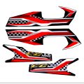 Bike Sticker 125 Tanki tapa/4piece Sticker for Honda 125 2 piece for tapa and 2 piece for Tanki/Bike sticker 125/Sticker for bike Honda 125 Motorcycle/Sticker for Tanki tapa 125/bike decoration accessories/125 sticker for tanky tapy/125 Sticker kit black. 