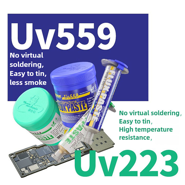MECHANIC%20UV223/UV559%20Lead-Free%20Solder%20Paste%20Flux%20NO-Clean%20Soldering%20Grease%20for%20BGA%20PCB%20SMD%20Welding%20Fluxes%20phone%20Repair%20Tools%20-%20Image%202