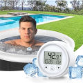 1pc Ice Bath thermometer Cold Plunge IPX7 waterproof multifunction ice bath with countdown exercise timer clock alarm high accur. 