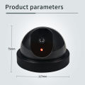 1PC Dummy Fake Security CCTV Dome Camera with Flashing Red LED Light with Security for Outdoor Home Security Warning. 