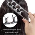 Fluffy Texture Styling Comb Volumizing Wide-Tooth Hair Styling Comb Tools Natural Curling Perm Tool Fluffy Bangs Clips.