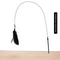 Cat Toys Cat Teaser Stick With Bell Extended Rod Suction Cup Self High And Durable Bite Teaser Tool Replaceable Feather Head. 