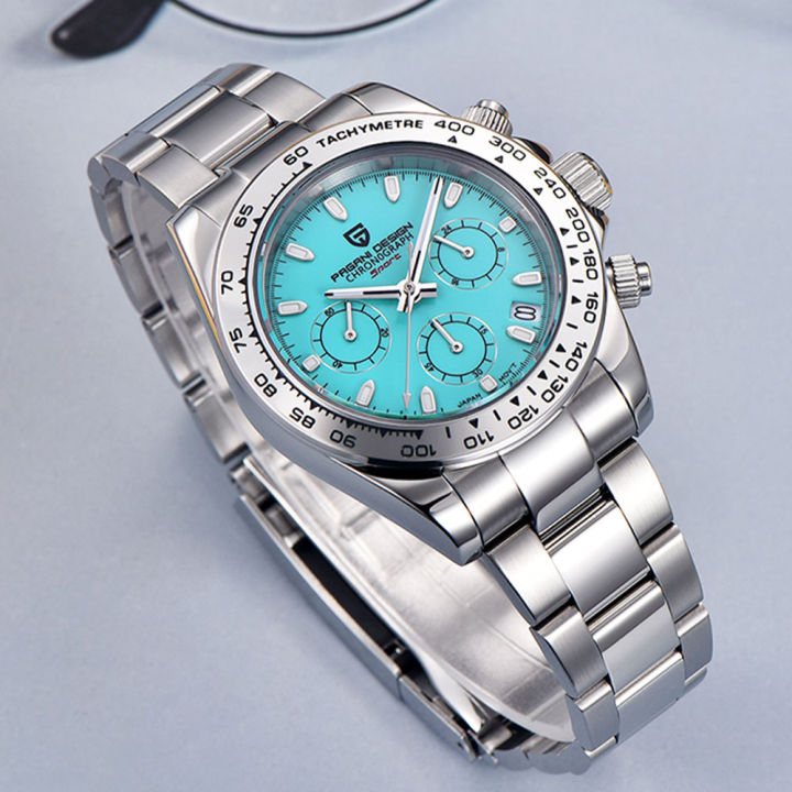 PAGANI%20DESIGN%20New%20Men%20Quartz%20Wristwatch%20Luxury%20Sapphire%20Glass%20Chronograph%20Stainless%20Steel%20Bezel%20VK63%20Watch%20Man%20%20Reloj%20Hombre%20-%20Image%202