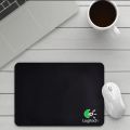 Logitech Printed Black Mouse Pad With Anti Slip Base. 
