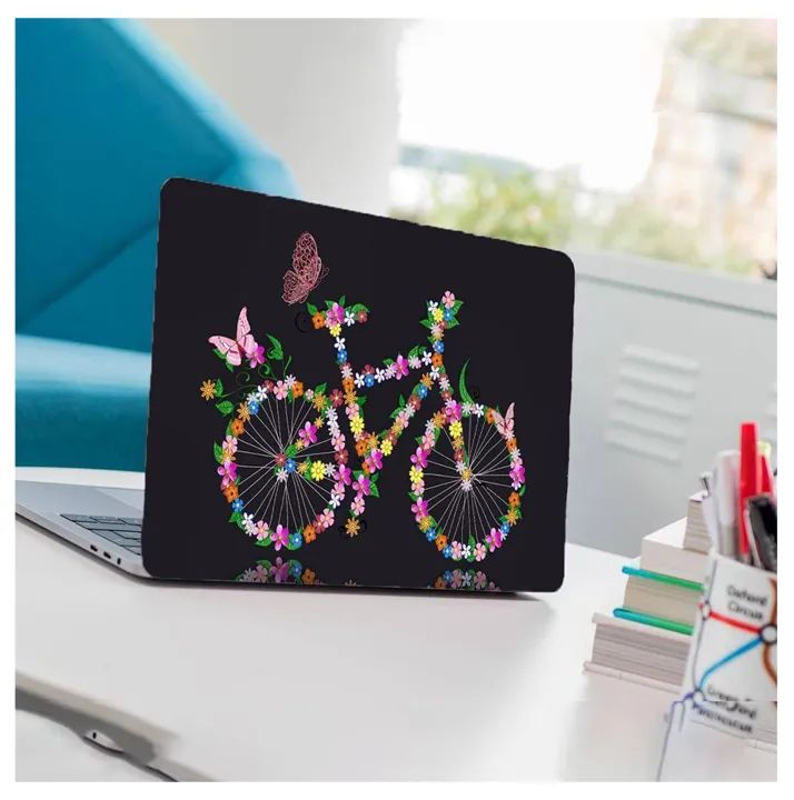 Art Cycle Laptop Back Skin-Laptop Skin Vinyl Sticker Decal, 13 13.3 14.6 15 15.4 15.6 inch Laptop Skin Sticker Cover For All Laptops