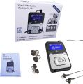 Yaakin K1, personal digital DAB+, DAB / FM radio, MP3 player mini radio, SD card recordable radio, rechargeable battery, portable handheld radio, walking or jogging, including headphones. 