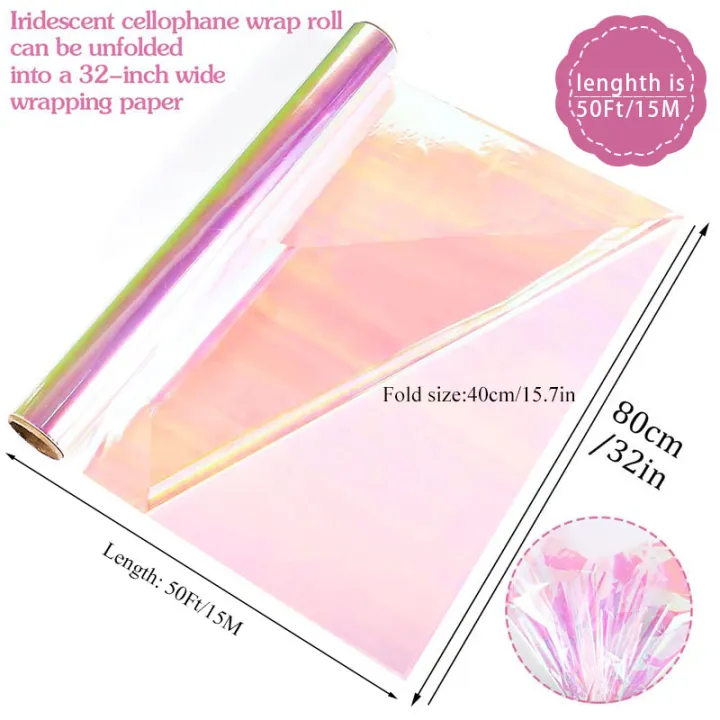 1%20Roll%20Iridescent%20Cellophane%20Wrap%20for%20%20Baskets%20Wrapping%20Paper%20Holographic%20Cellophane%20Wrap%20Roll%20for%20%20Floral%2032in%20X%2050%20Ft%20-%20Image%202