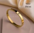 Crystal Fashion bracelet Fashionable kara zirconia handcuff For girls Stainless premium quality Cartier Bangle new fashion jewelry. 