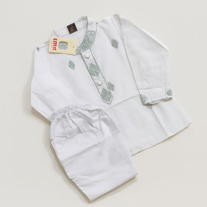 Trendsetter%20-Kids%20panjabi%20set/baby%20fasionable%20panjabi%20set,%20soft%20cotton%20white%20colour%20baby%20panjabi/eid%20ul%20ajha%20special%20panjabi-%20Inventive%20Choice%20-%20Image%202