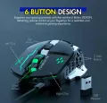 2.4GHz Chargeable Wireless  Gaming Mouse With RGB Lights Optical Mice with USB Receiver and Bluetooth Gamer 3200DPI 6 Buttons Mouse For Computer PC Laptop Accessories. 