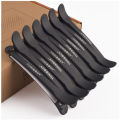 12pcs Hairdressing Hair Clip Salon Professional Women's Braided Tools Black Plastic Hairpin Clamps Claw Section Alligator Clips. 