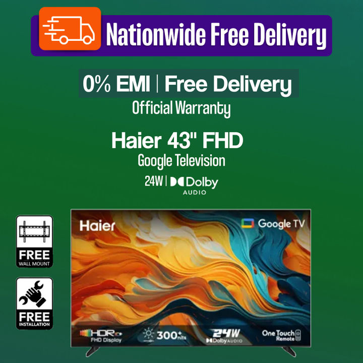 Haier%2043"%20FHD%20Google%20TV%20(H43K85FFX)%20with%20Free%20Delivery%20-%20Image%202
