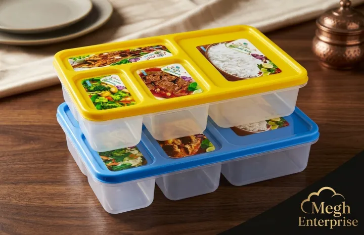 Tiffin Lunch Box - Easy to Carry, Stylish and Convenient for Meals On-the-Go