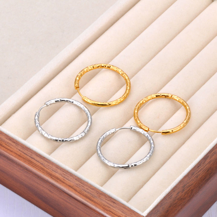 Lokaer%20Waterproof%20316L%20Stainless%20Steel%20Geometric%20Huggie%20Hoop%20Earrings%2018K%20Gold%20Plated%20Charm%20Fashion%20Jewelry%20For%20Women%20E24114%20-%20Image%203