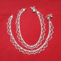 No.47 Silver Classic Design Pauju / Anklet For Women, 2.92 Tola - Sp Jewellers. 