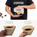 Cone Coffee Filter 8-12 Cup, Unbleached Natural Paper, No Blowout, Disposable for Pour Over and Drip Coffee Maker, 100 Count. 