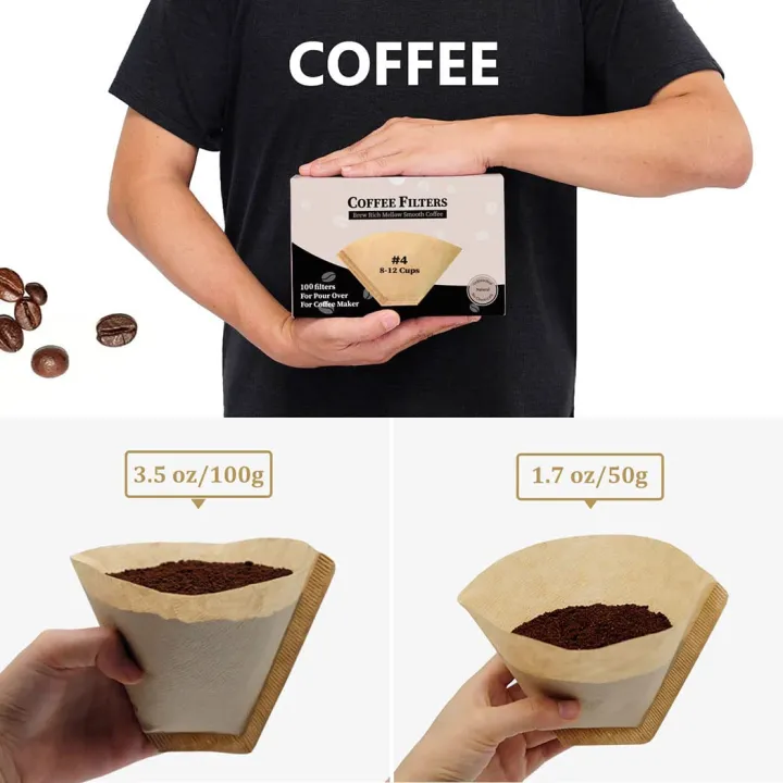Cone%20Coffee%20Filter%208-12%20Cup,%20Unbleached%20Natural%20Paper,%20No%20Blowout,%20Disposable%20for%20Pour%20Over%20and%20Drip%20Coffee%20Maker,%20100%20Count%20-%20Image%205