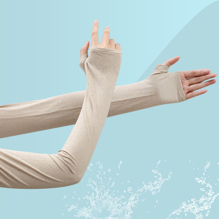 Ice%20Silk%20Sun%20Protection%20Sleeve%20Summer%20Loose%20Thin%20Breathable%20Hand%20Sleeve%20Long%20Arm%20Sleeve%20Driving%20Riding%20Shade%20Ice%20Sleeve%20Cool%20-%20Image%202