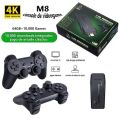 M8 Wireless Game Console 10,000+ Games With Wireless Controllers Game Stick For Kids and Teen. 