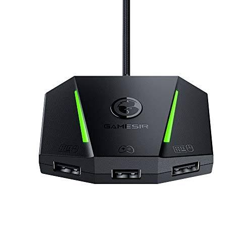 leadjoy vx Aimbox multi-platform console Adapter and mouse keyboard wired connection Xbox,ps4,ps5, with 3.5mm adiou