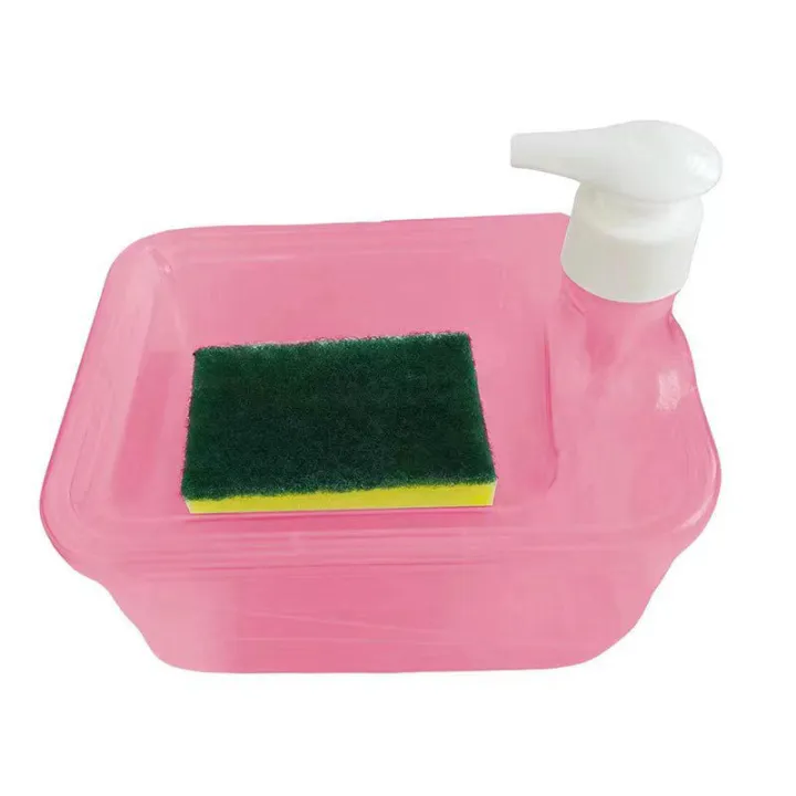 Sponge with hand wash pump