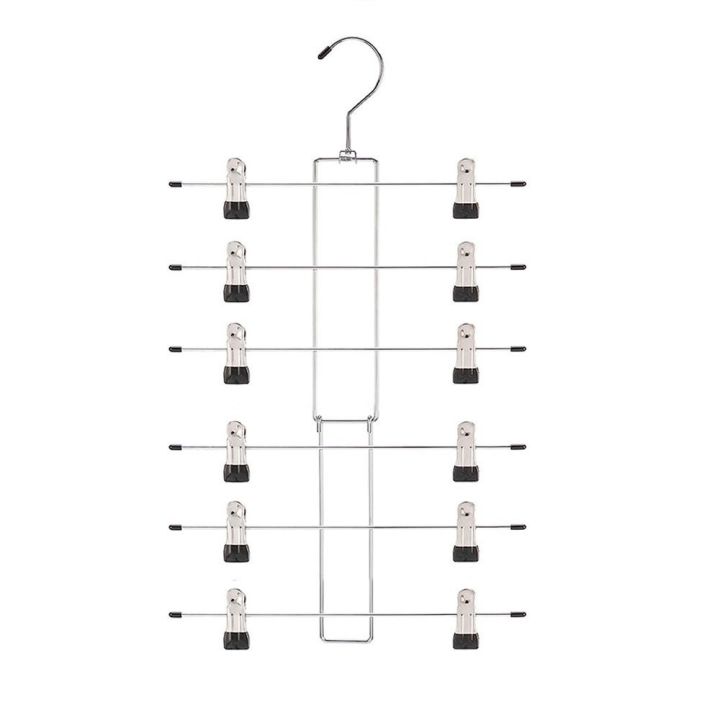 6%20Layer%20Clothes%20Hangers%20Multilayer%20Skirt%20Trouser%20Hanger%20for%20Pants%20Non%20Slip%20Metal%20Hanger%20Clips%20Clothing%20Storage%20Rack%20Holder%20-%20Image%207
