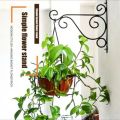 Iron Garden Wall Hanging Stand - Flower Plant Pot Bracket Hook Shelf Stand Holder - hanging light stand. 