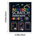 Large SCRATCH NOTE BOOK Scratch book with wooden stick scratch notebook size 26cmx19cm. 