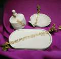 Pack of 3beautiful jewelry box,tray with gold touch,Decoration Pieces For Home, 3 PCs. Decoration Pieces, Decoration Items For Home, Home Decoration Set. Home Decor Set. Fancy Decoration Pieces, Fancy Decoration Items. Decoration Pieces For Room Decor. 