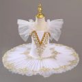 Kids Professional Ballet Tutu Dance Dress Child Blue Swan Lake Costume Ballerina Clothes Teen Ballroom Ballet Outfit For Girls.