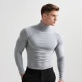 Thermal Underwear Tops Men Winter Clothes Thermal Shirt Autumn Men's Winter Tights High Neck Thin Slim Fit Long Sleeve T-shirt. 