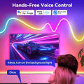 Tuya Zigbee 24V 5m 10m Neon RGBIC LED Strip Waterproof WS2811 Addressable Party Game Room Light RF Remote for Alexa  Home. 