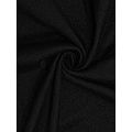 Plus Size 1XL-5XL Women's High-Waisted Tennis Skirt with Pockets Elegant Solid Black Skirt.