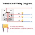 Manhot Smart EU Zigbee Button Switch No Capacitor Wire Required 1/2/3Gang Wall Light Switch Work With Tuya Alexa  Home. 