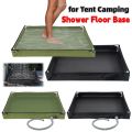Portable Camping Shower Tent Floor Base Outdoor Tent Shower Tray Foldable Shower Basin Pan Pets Bath Basin Base For Beach Travel.