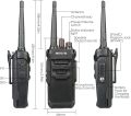 Retevis RT648 Walkie Talkie Waterproof IP67, Professional 2 Way Radios for Adults, PMR446 License Free, USB Rechargeable Walkie Talkie for Outdoor, School, Emergency(Black, 1Pc). 