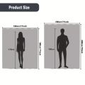 Foldable Magnetic Shower Curtain Waterproof Privacy Bathroom Curtain for Home Apartment Hotel Stylish Decor.