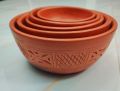 Clay made bowl set 5 pcs /Matir bati set 5 pcs. 