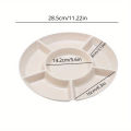 Food Storage Tray Candy Tray Nut Snack Fruit Tray Round Divider Tray Appetizer Serving Platter for Party Table Storage Tray. 