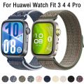 Needlework Nylon Loop Strap for Huawei Watch Fit 4 4 Pro Sport Bracelet Wristband for Huawei Watch Fit 3 Replaceable Correa Belt. 