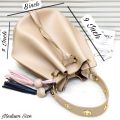 Potli Style Leather HandBags For Womens Shoulder Bags Crossbody Bags For Girls tote top handle bag. 