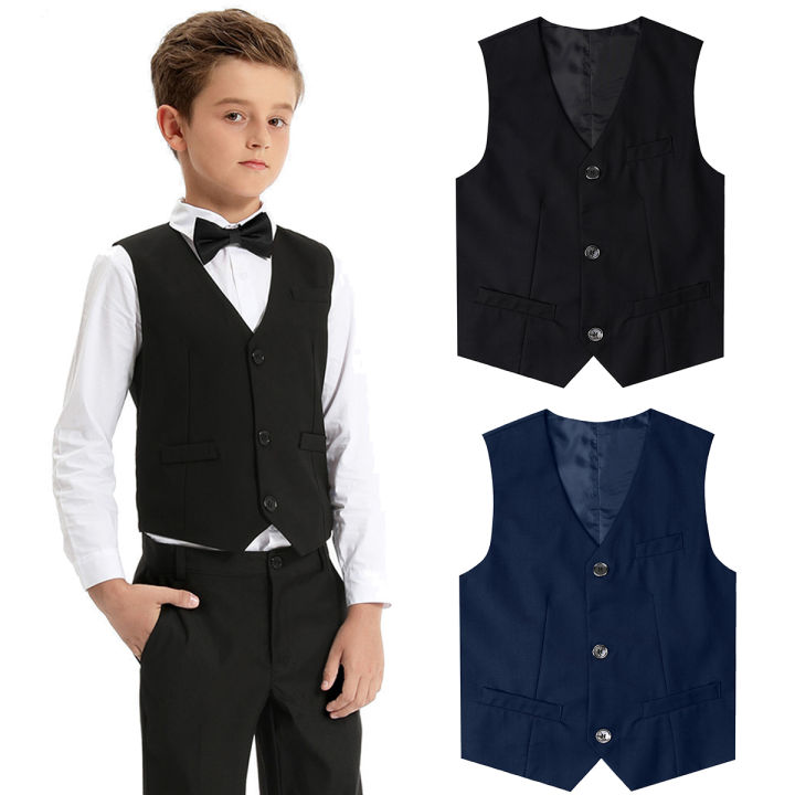 Black%20Vest%20Boys%20Dress%20Suit%20Kids%20Blazer%20Toddler%20Wedding%20Formal%20Piano%20Performance%20Waistcoats%20Children%20School%20Party%20Navy%20Clothes%20-%20Image%202