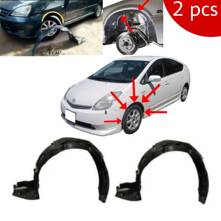 PRIUS 1.5 Fender Shield  ( 2 ) pieces ( save your car from rust ) both front side RH & LH black colour for Toyota prius 1.5