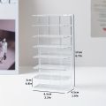 7-layer Mini Car Model Storage Rack,Acrylic Multi-layer Display Stand,Children's Toy Car Desktop Organizer,vertically Stored. 