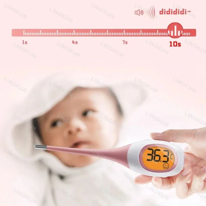 Silicone%20Fast%208S%20Thermometer%20for%20Fever%20Digital%20Infrared%20Basal%20Body%20Thermometer%20Oral%20Armpit%20Rectal%20Temperature%20LED%20Display%20-%20Image%206