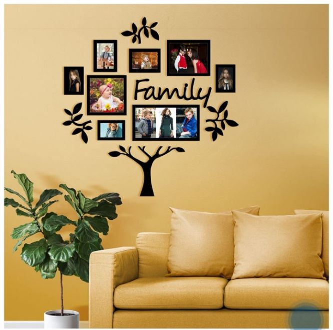3D Wooden Wall Family Tree With Picture Large Size Frames Wooden